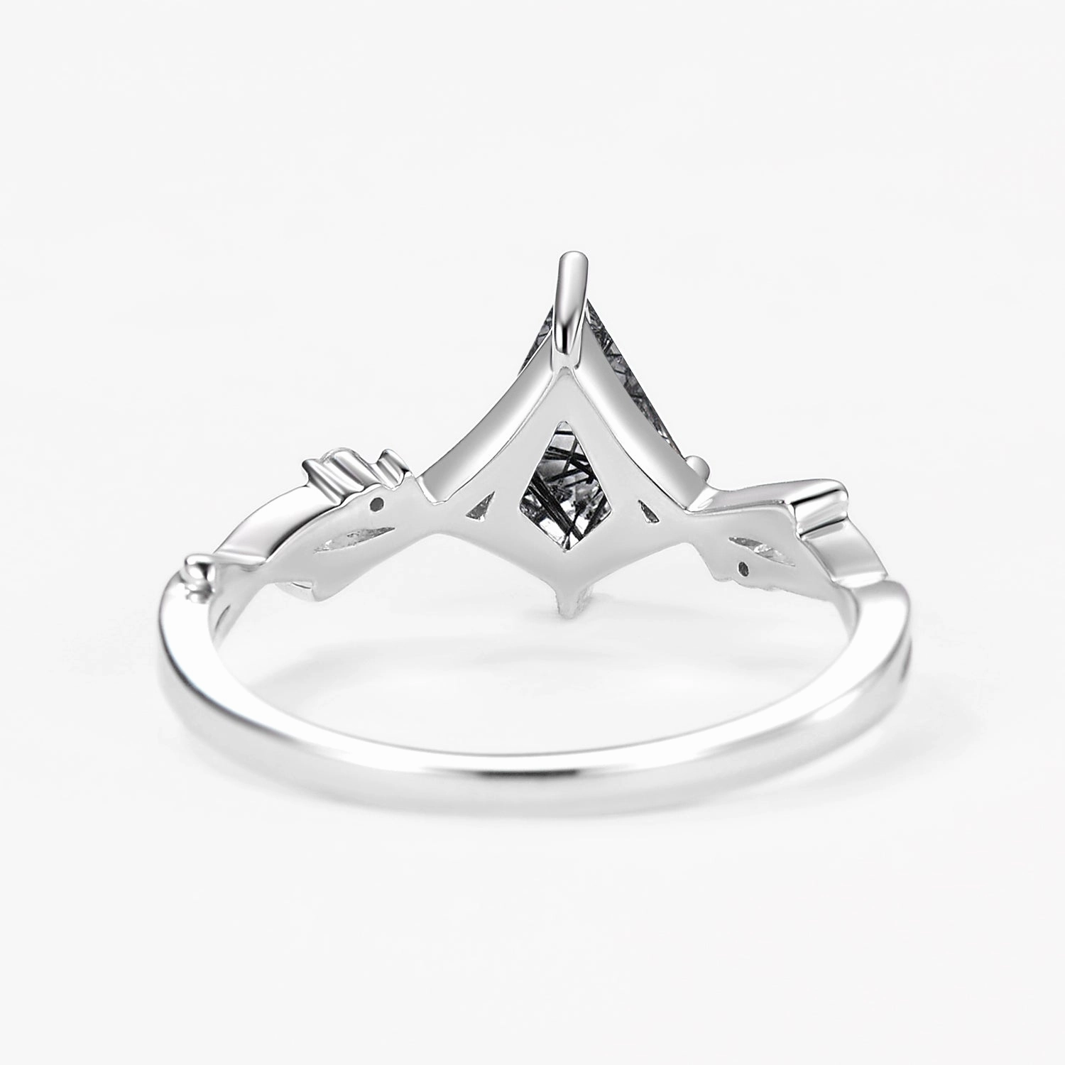 Branch Moss Agate Kite Cut Engagement Ring Fashion Must Timeless Accessories