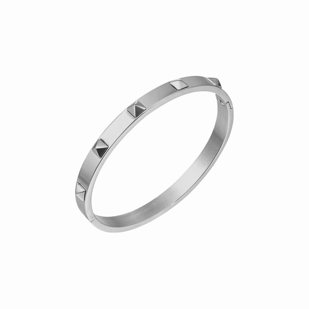 Collaborative Design Complete Inventory Pyramid Silver Bracelet