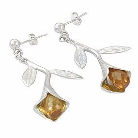 Fabulous Zirconia Gemstone Silver Earrings - Stylish & Elegant Jewelry Minimalist Embellishment Elegant Jewelry