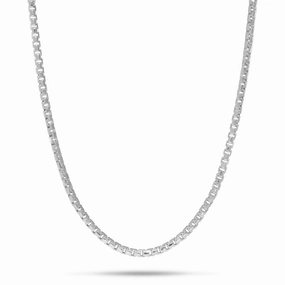 24" 1.5mm Round Box Chain in Sterling Silver Excellent Present