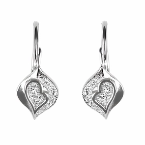 Pretty Adornment High-Quality Cubic Zirconia Silver Earrings - Best Sparkling Jewelry