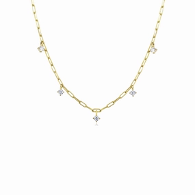 Distinctive Shine Figure Spark Necklace