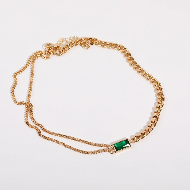 Bella Black Onyx Cuban Necklace Travel Look Elegant Evening Jewelry