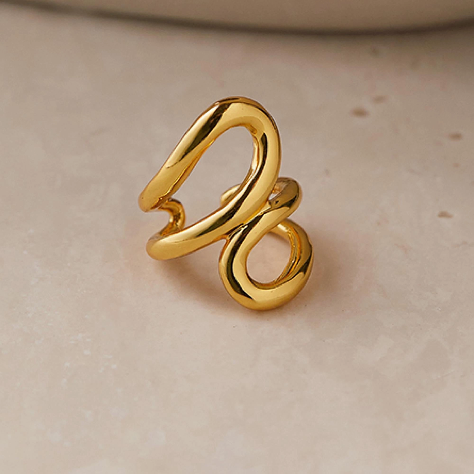 French Round Artisan Ear Cuff S925 Sparkling Accessory