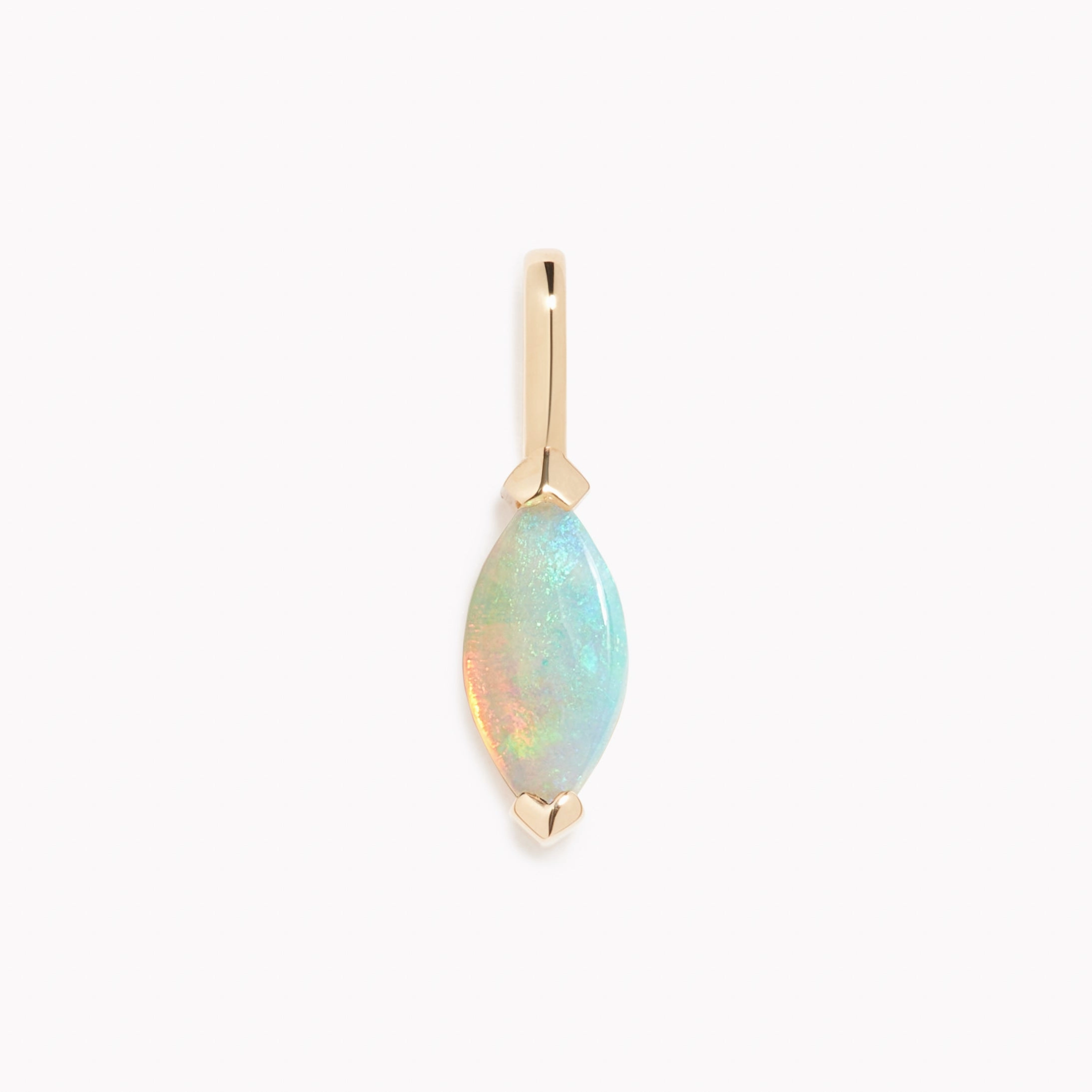 Office Vibe Fashion Must October Birthstone Pendant 14k Gold - Opal