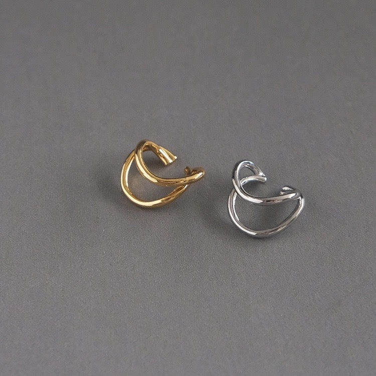 Giorgia Minimalist Ear Cuff Oversized Embellishment Refined Finish