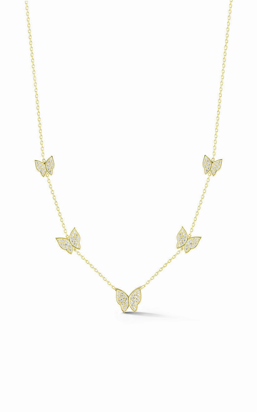Butterfly Station Necklace Radiant Form