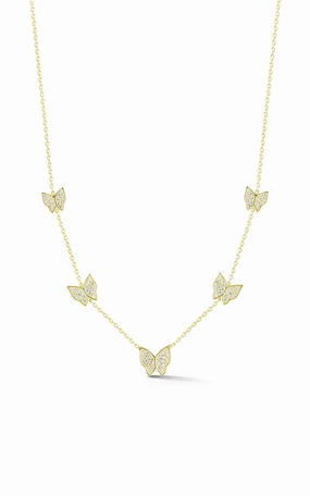 Butterfly Station Necklace Radiant Form