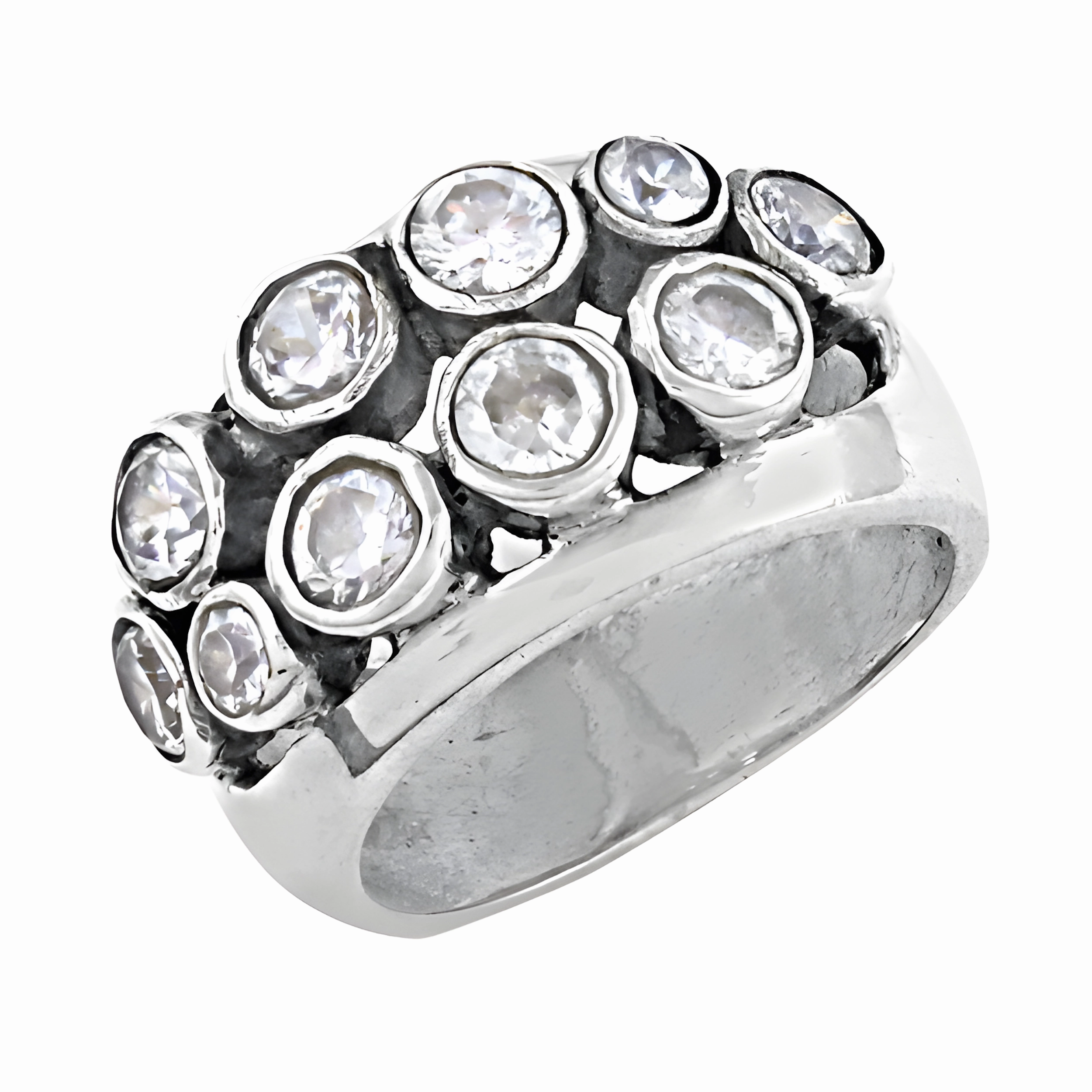 Latest Luxury Cubic Zirconia Sterling Silver Rings | 925 Silver CZ Rings Travel Style Vintage Art