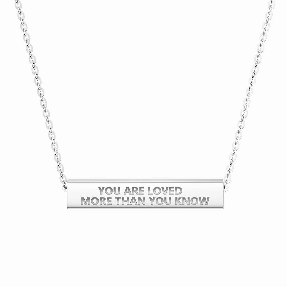 Fashion Trend "You Are Stronger Than You Think" Minimalist Necklace
