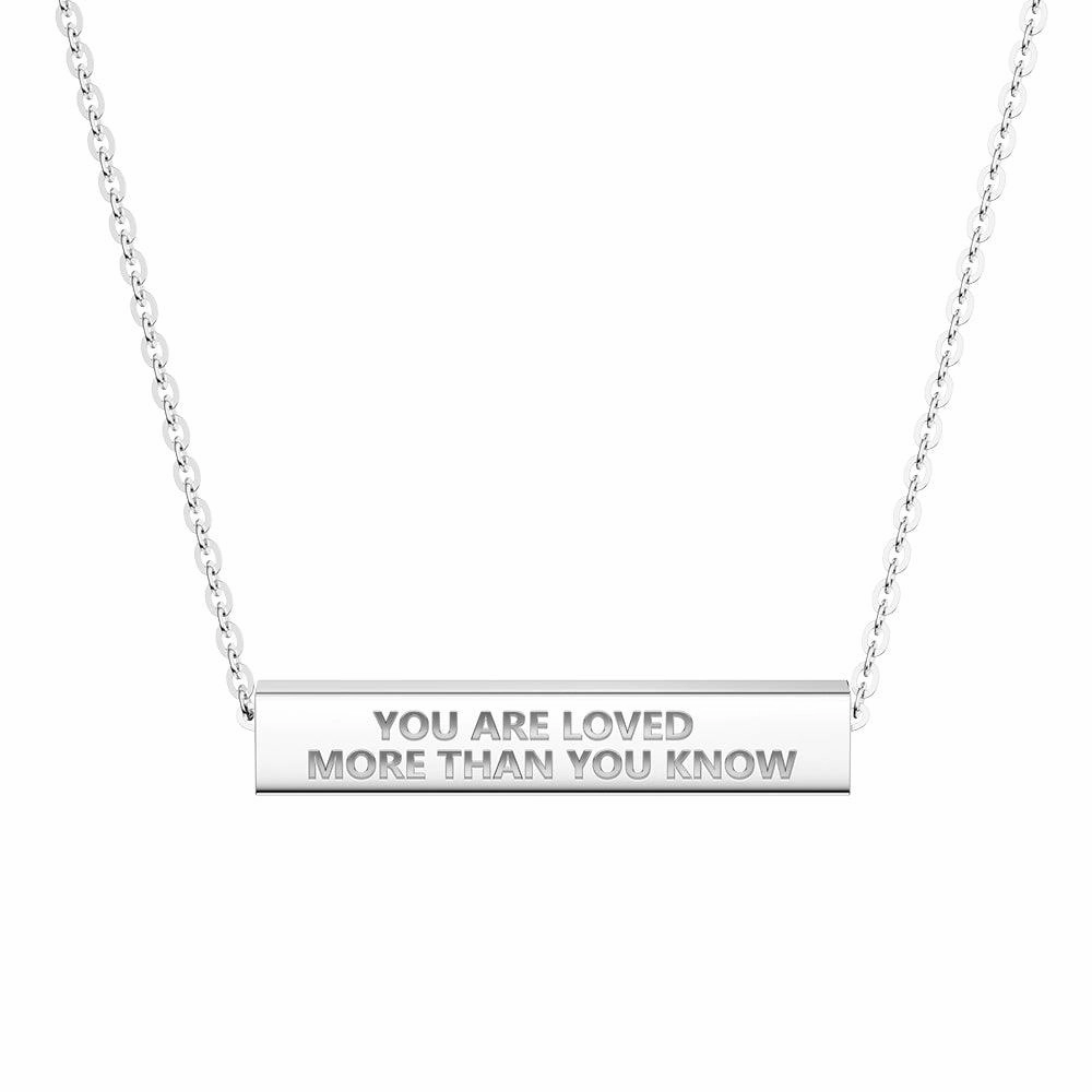 Street Detail fashion lover "You Are Stronger Than You Think" Minimalist Necklace