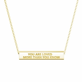 "You Are Stronger Than You Think" Minimalist Necklace Luxury Mood Perfect Finish