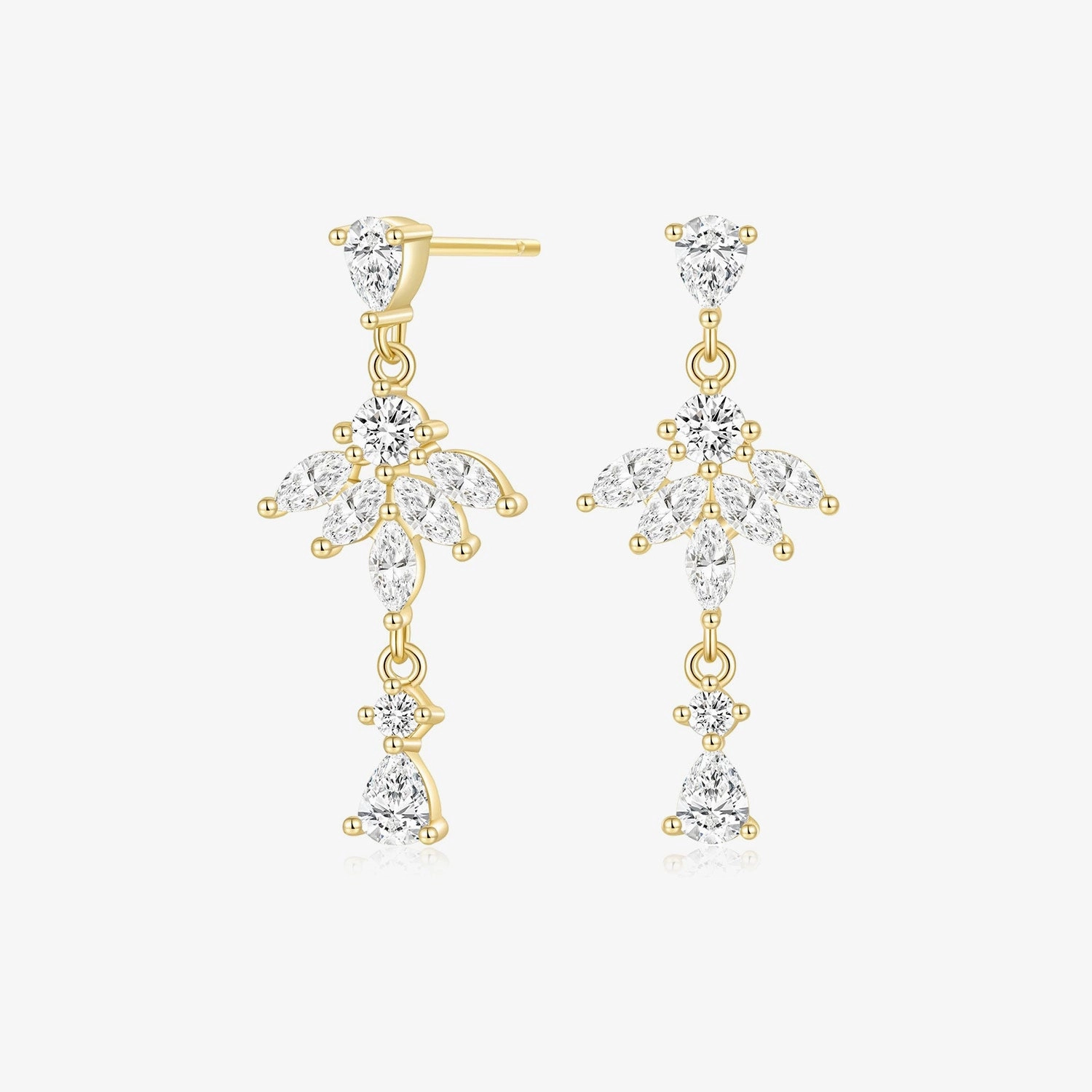 Color Accent Vibrant Colors Statement Dangling Long Earrings