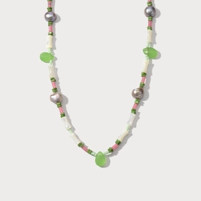 Party Favorite Matcha Dainty Bead Necklace