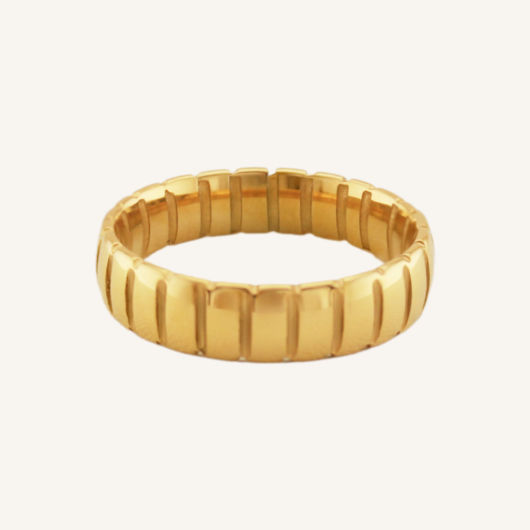 KATYA RIBBED BAND RING Sentimental Product Unique Insignia