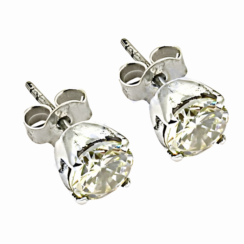 Stunning 925 Silver Cubic Zirconia Earrings - Elegant & Affordable Jewelry comfortable accessory