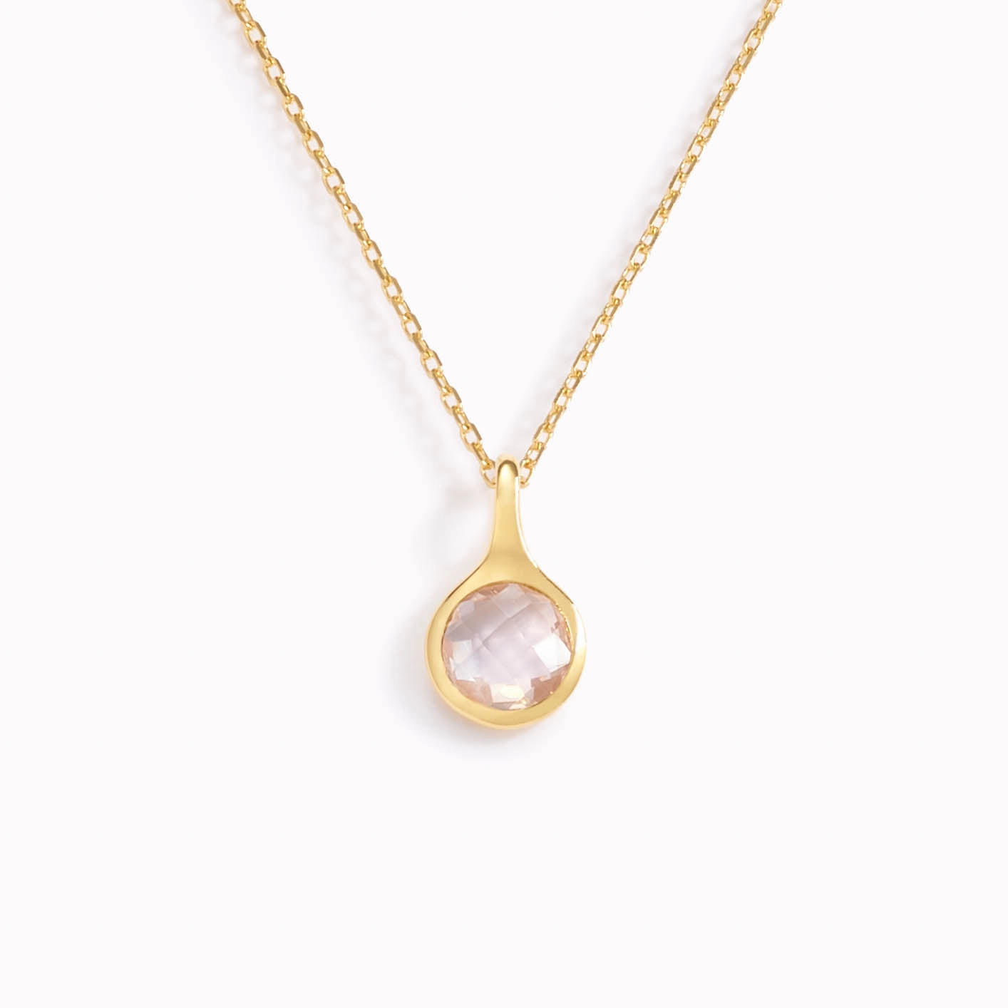 Rose Quartz Necklace - Sigrid Effortless Style