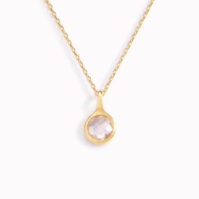 Rose Quartz Necklace - Sigrid Effortless Style