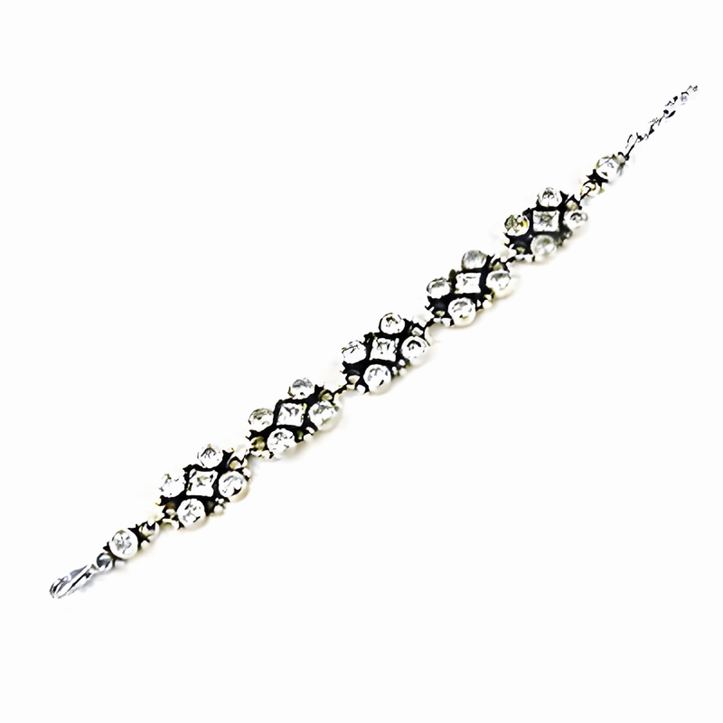 Mythical Vision Collective Trend Graceful Dazzling Cubic Zirconia Silver Bracelet - Elegant CZ Gemstone Jewelry
