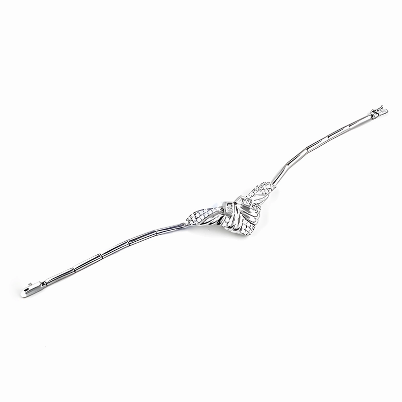 Handcrafted 925 Sterling Silver Cubic Zirconia Bracelet | Artisan CZ Gemstone Jewelry Treasured Possession