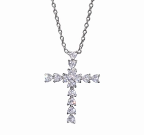 Heart Shaped Cross Pendant Necklace | S925 Timeless Trend Everyday Wear