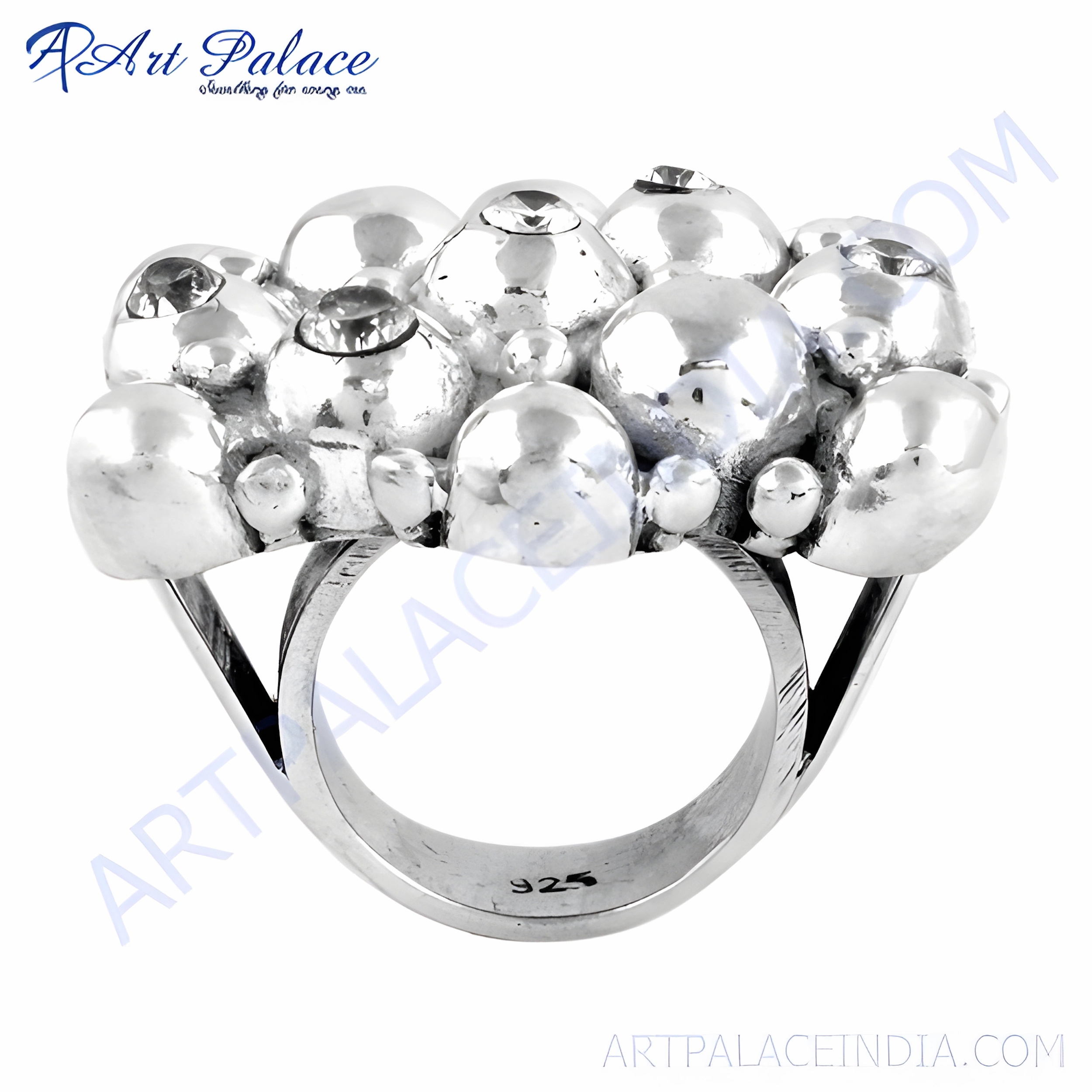Gorgeous style Affordable Appearance Stunning Celeb-Style 925 Silver Ring with Cubic Zirconia Gemstone