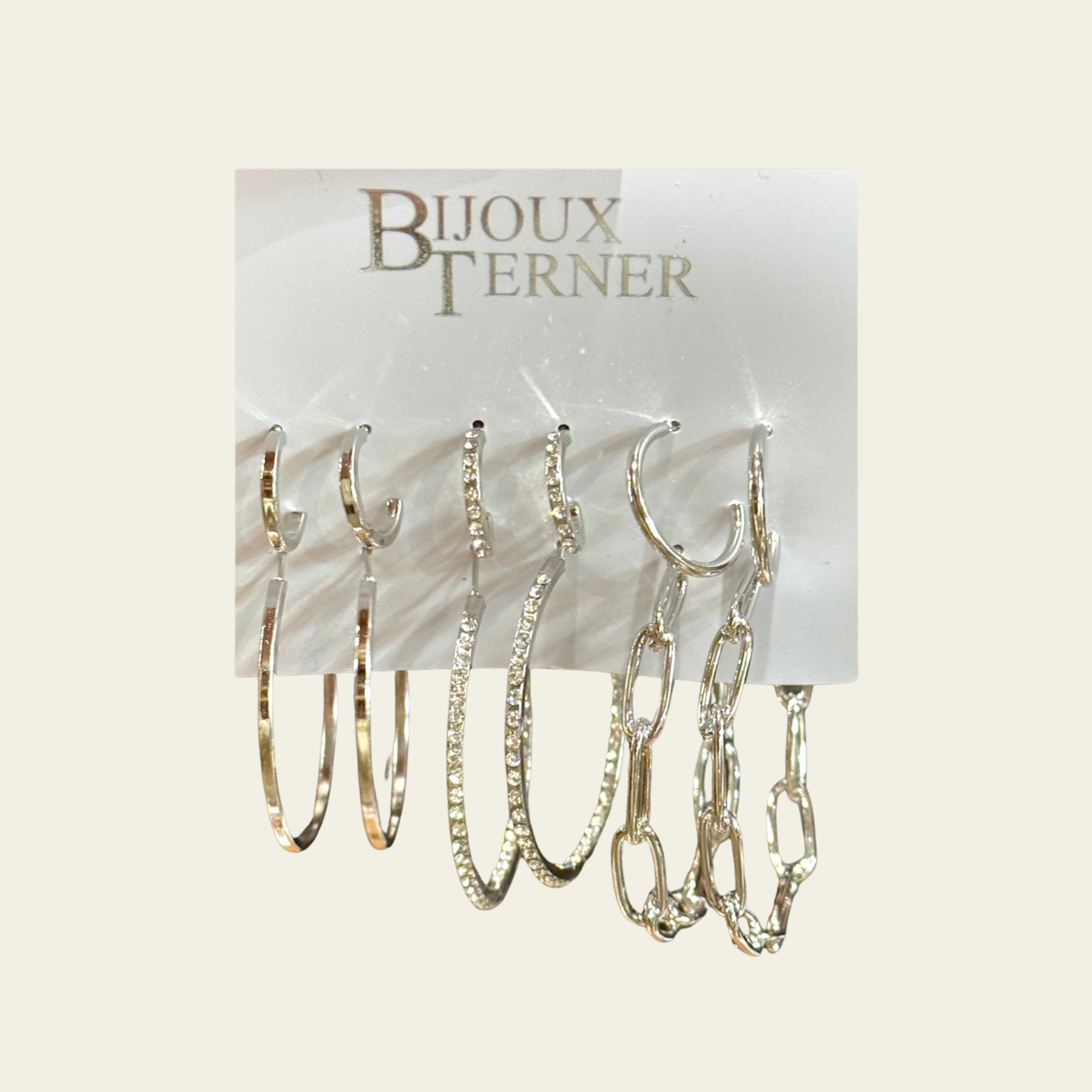 Vibrant Ornament Statement Piece Hoop Earrings Set