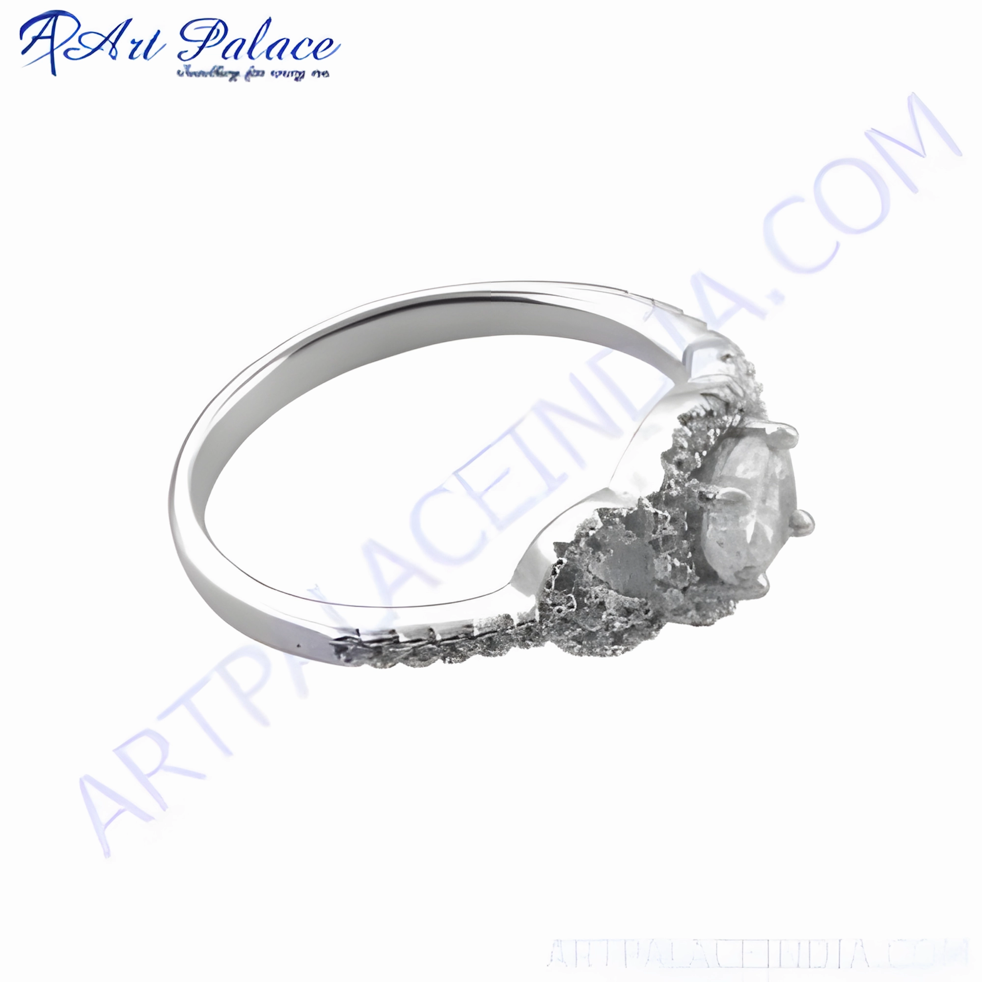 Stylish Adornment Stylish CZ 925 Sterling Silver Ring - Trendy Fashion Jewelry