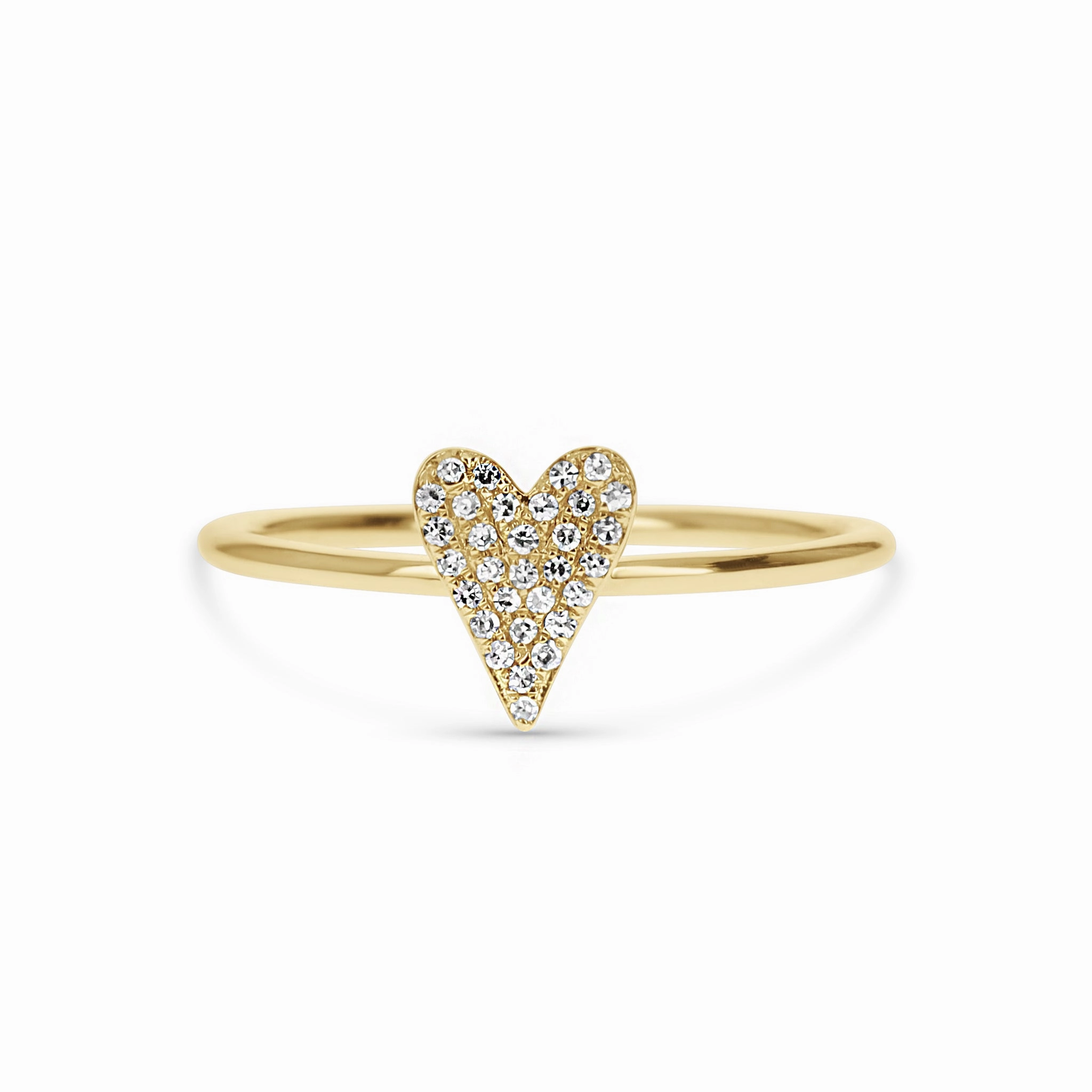 Petite Diamond Heart Ring Daily Match Photo Look