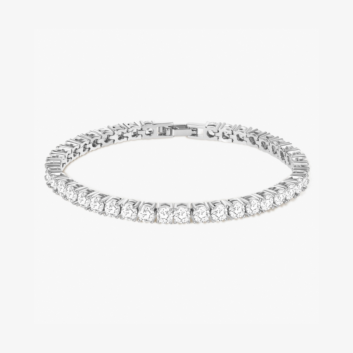 Glam Set 18K Gold Plated Cubic Zirconia Classic Tennis Bracelet