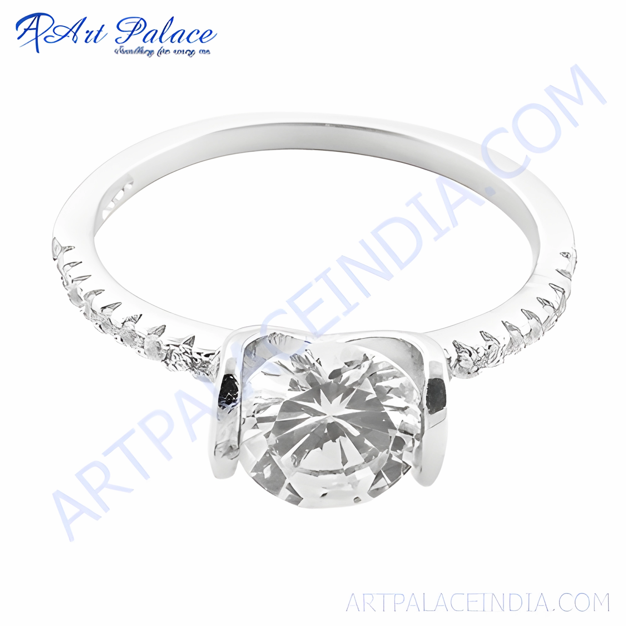 Indian Touch CZ Silver Rings - Elegant and Affordable Jewelry Personal Decoration