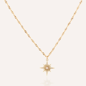 winter accessory Fashionable Present JASMINE OPAL STAR NECKLACE