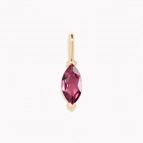July Birthstone Pendant 14k Gold - Pink Tourmaline Weekend Brunch