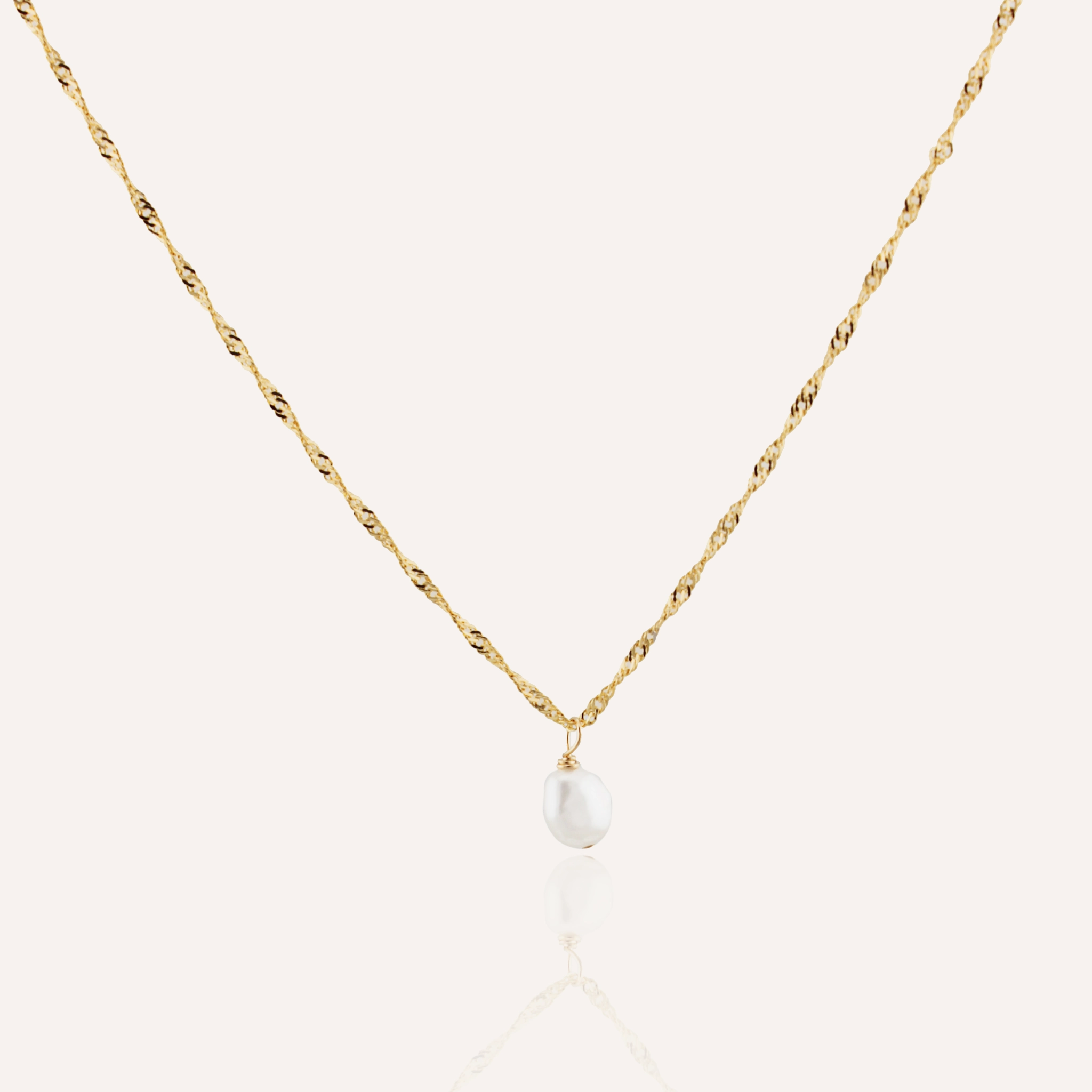 KAIA FRESHWATER PEARL NECKLACE Modern Detail Social Event