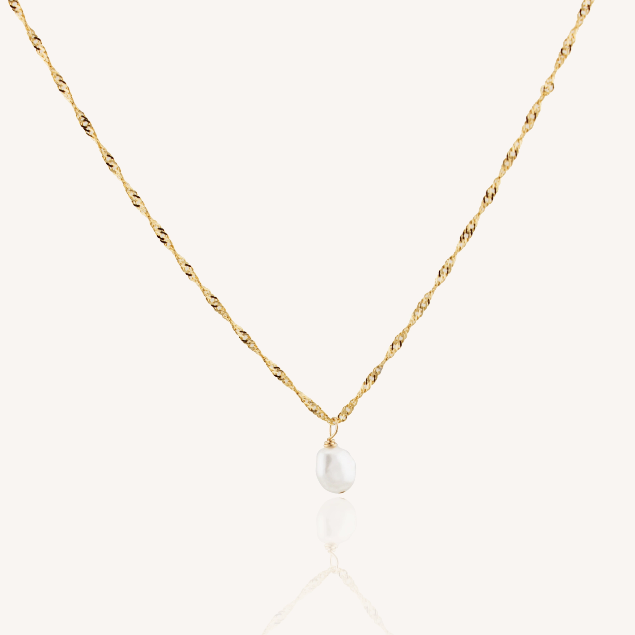 KAIA FRESHWATER PEARL NECKLACE Ancient Adornment Simple Item