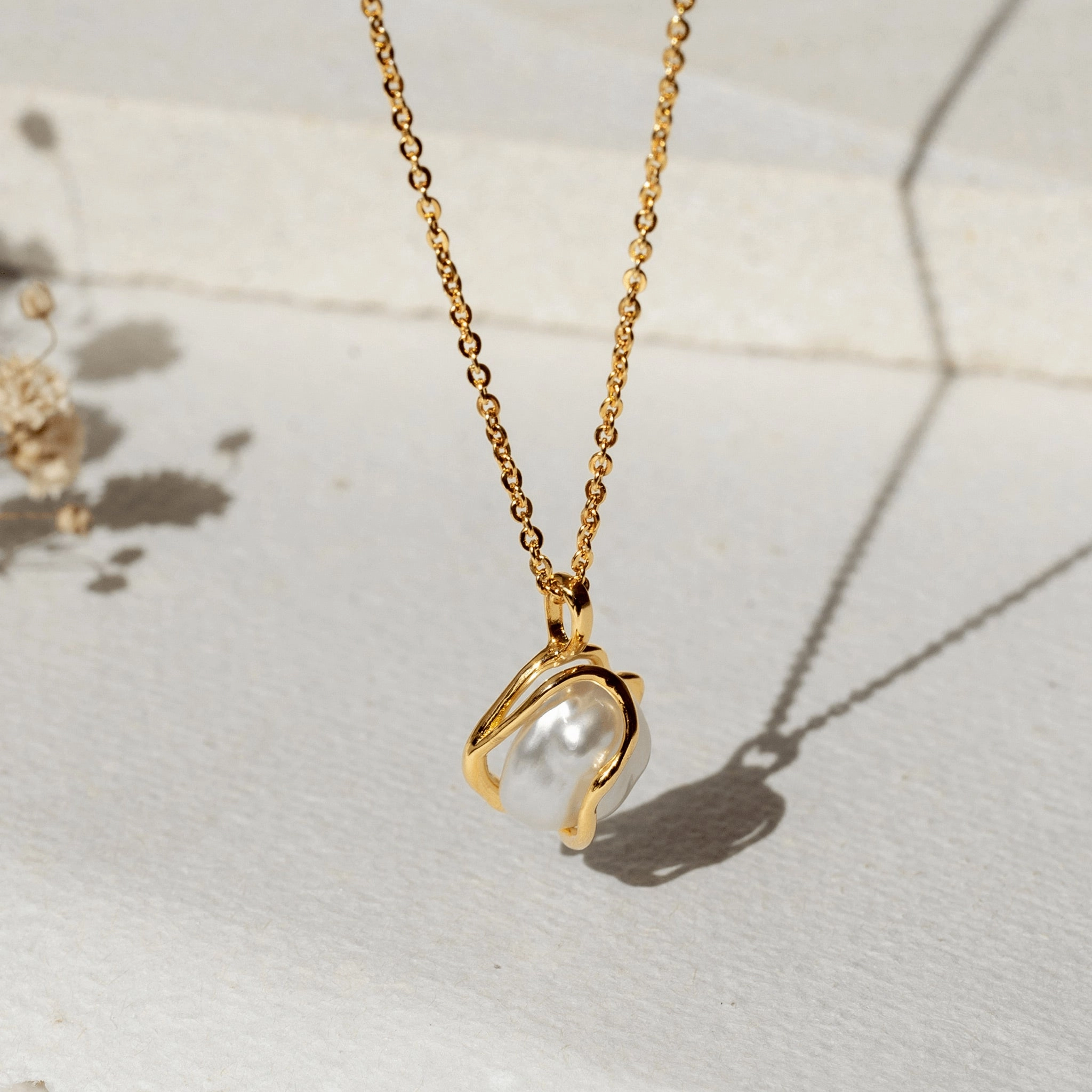 Keshi Pearl Necklace - Marit Occasion Gemmed Jewelry