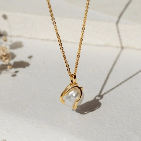 Keshi Pearl Necklace - Marit Occasion Gemmed Jewelry