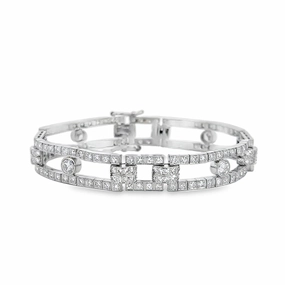 His & Hers Kirkland Jewelry Estate | 18K White Gold Diamond Bracelet