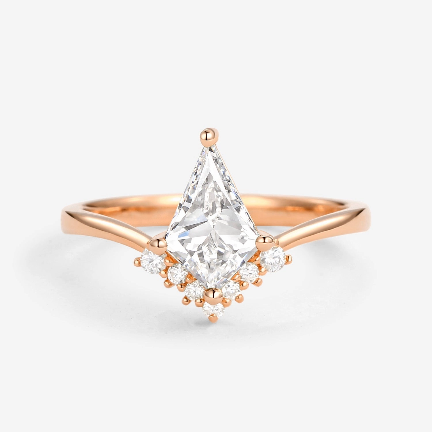 Kite Cut Lab Grown Diamond Engagement Ring - Nimbus Elegant accessories Impeccable Finish