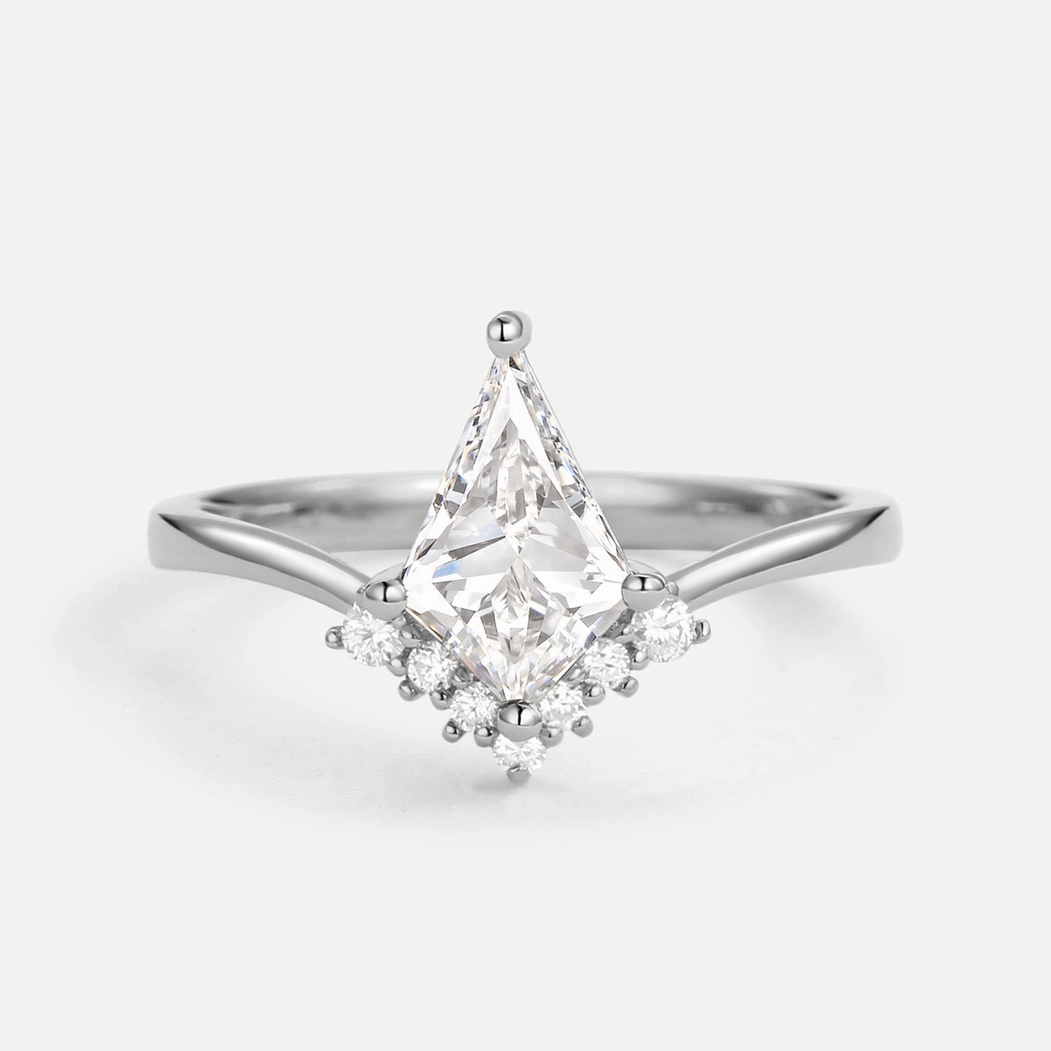 Kite Cut Lab Grown Diamond Engagement Ring - Nimbus Classic Craft Personal Shine