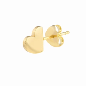 Contemporary Design Heart Stud Earrings