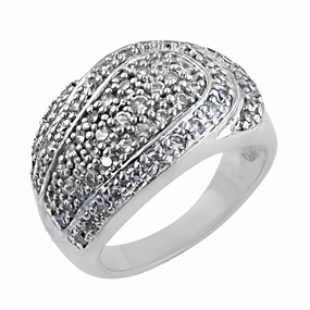 Latest Luxury Cubic Zirconia Gemstone 925 Silver Ring - Shop Now Delicate Accessory Glamorous Art