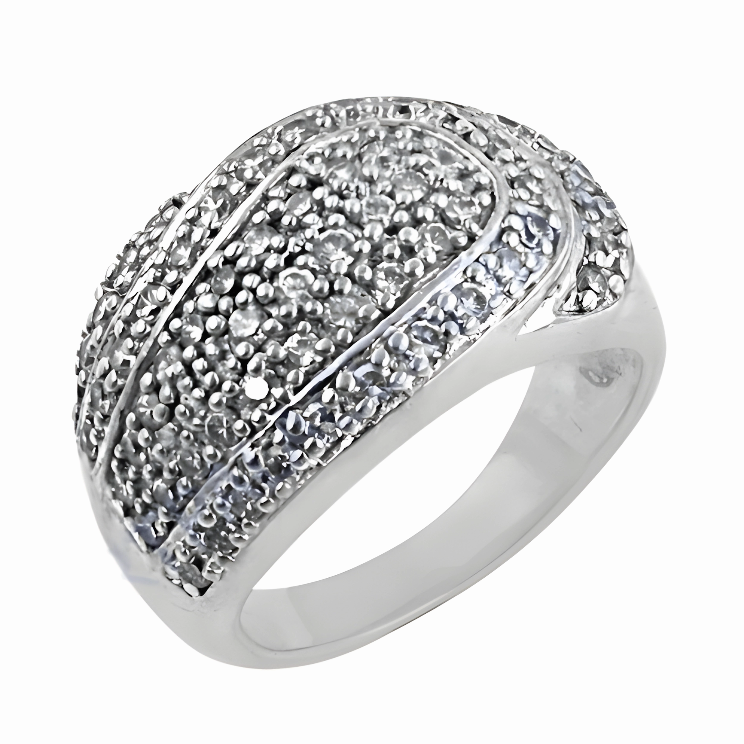 Latest Luxury Cubic Zirconia Gemstone 925 Silver Ring - Shop Now Delicate Accessory Glamorous Art