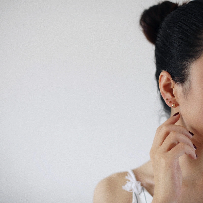 Beautiful Product Liana 14K USA Gold filled Minimalist Round Stud Earrings 3mm/4mm/6mm