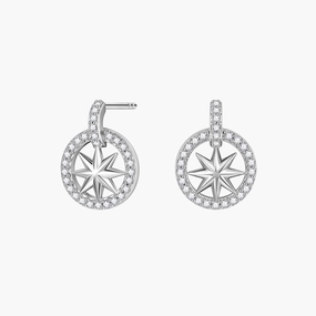 Round Charm Star Earring Studs For Women Effortless Touch