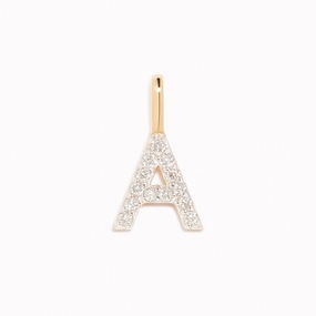 Diamond Initial Pendant 14k Gold - A Youth Present