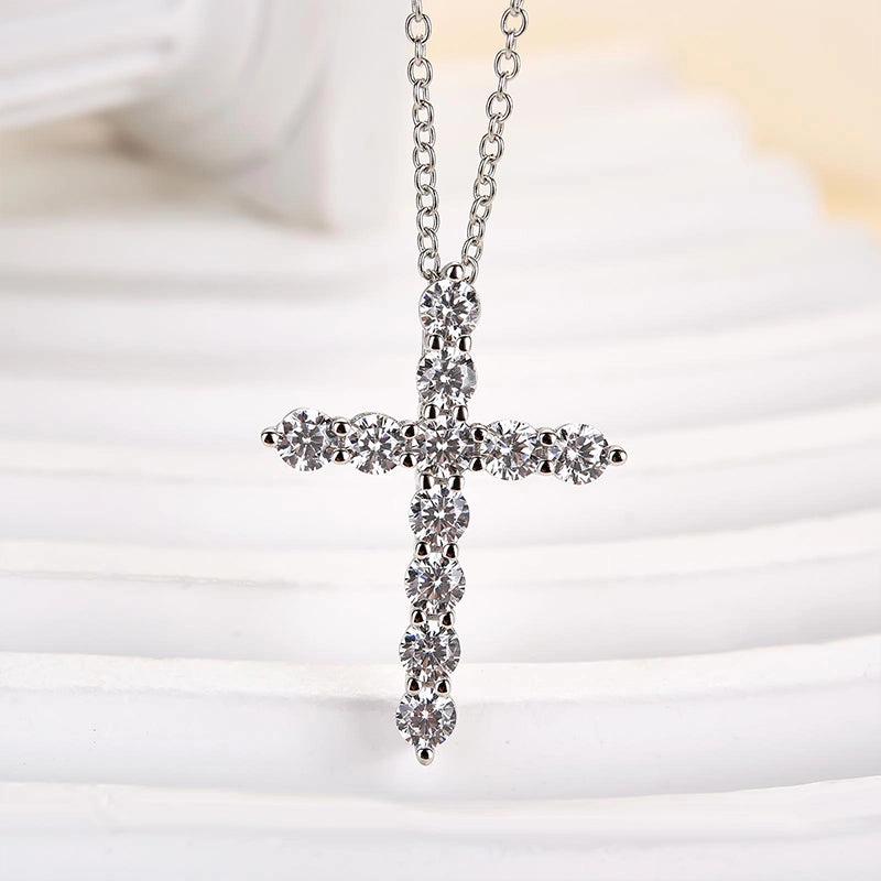 Bold Combo Louily Sterling Silver Fashion Cross pendant Necklace