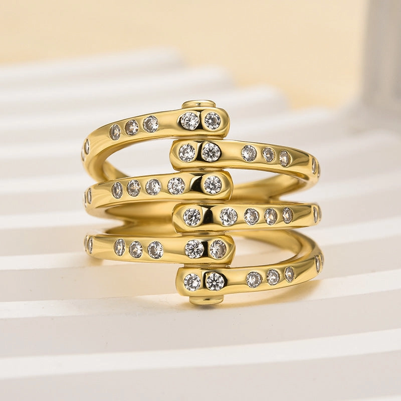 Highlight Accent Louily Unique X Criss Cross Wedding Band For Women In Sterling Silver