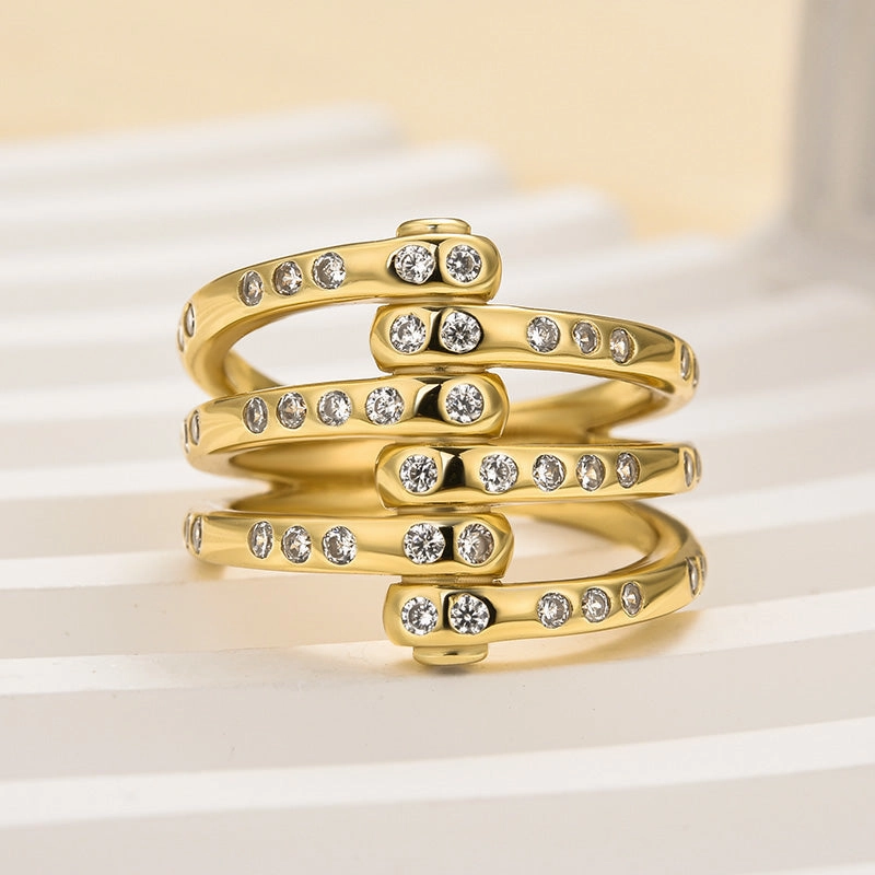 Soft Focus Louily Unique X Criss Cross Wedding Band For Women In Sterling Silver