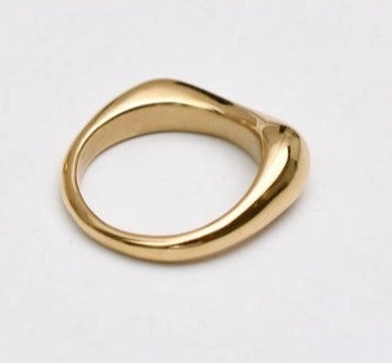 Premium Care Loukia Contemporary 18K Gold Rings